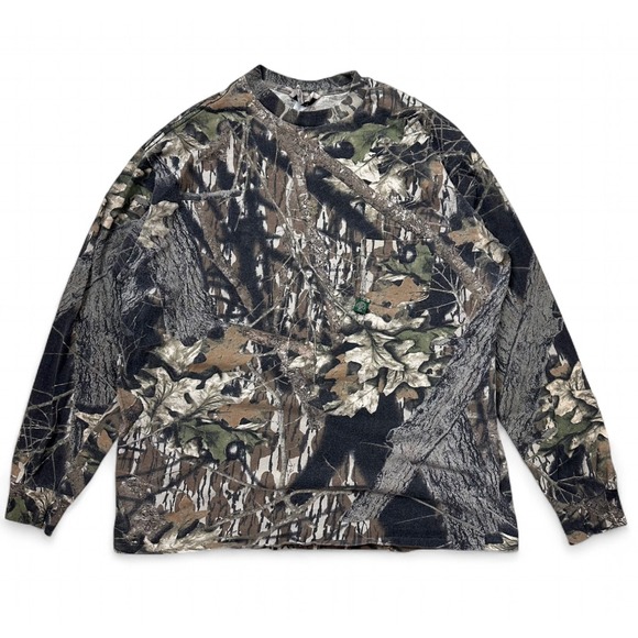 Mossy Oak Other - Vintage Mossy Oak Camo Long Sleeve Pocket Tee Faded Hunting‎ Outdoors Men's XL